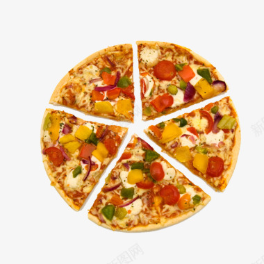 农作物美味披萨图标图标