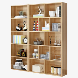 免扣实木柜子自由组合实木储物柜高清图片