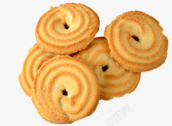 食物桃酥饼干饼干图案甜点饼干高清图片