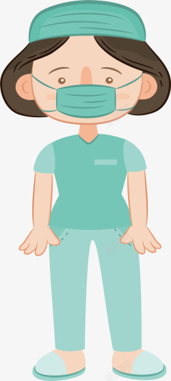 戴口罩的护士戴口罩的医疗工作者高清图片
