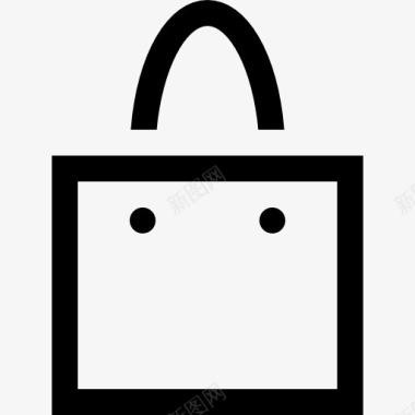 超市购物商品购物袋图标图标