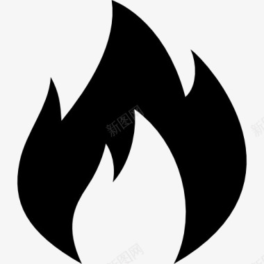 篝火燃烧消防图标图标