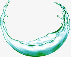 绿色波纹水流湿润素材