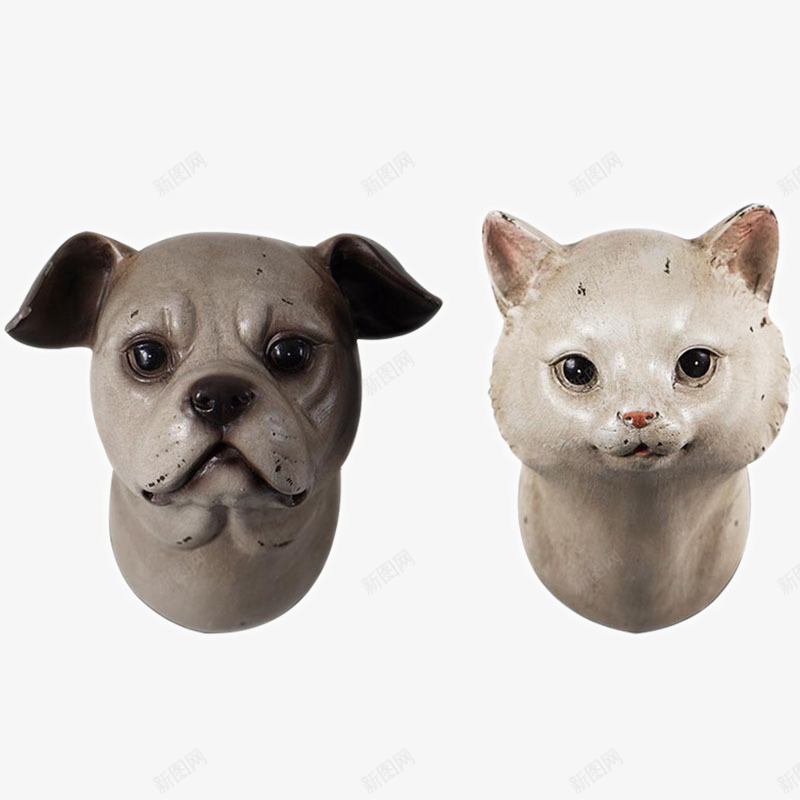客厅小狗小猫头壁挂装饰png免抠素材_88icon https://88icon.com 壁挂 客厅 客厅装饰 装饰