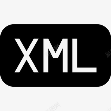 圆角五角星XML文件的黑色圆角矩形界面符号图标图标