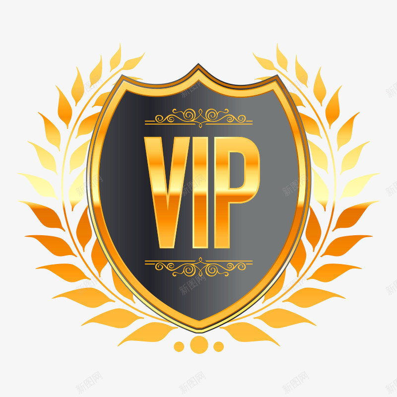 卡通高档VIP标签装饰广告png免抠素材_88icon https://88icon.com VIP艺术字 会员标签 创意VIP花纹装饰 淘宝天猫VIP 淘宝天猫VIP模板 金色VIP标签 高档会员标签