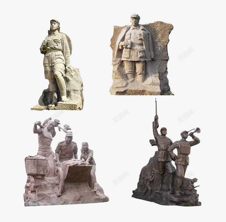 雕塑png免抠素材_88icon https://88icon.com 军民 红军 长征 雕塑