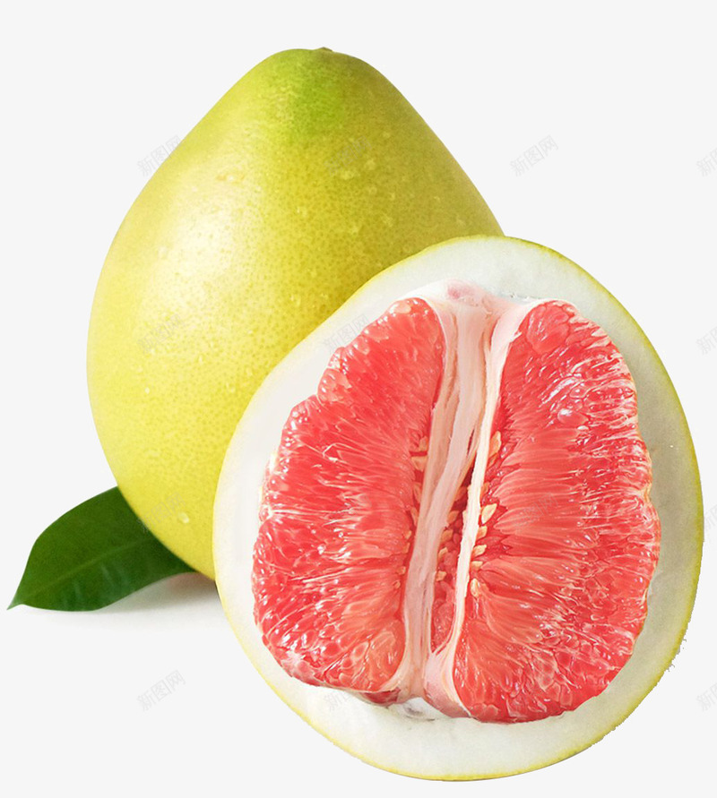 红色柚子png免抠素材_88icon https://88icon.com 剥开的柚子 剥柚子 吃货 柚子 柚子叶子 水果 红色 食物