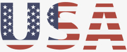 美国符号美国国旗USA形矢量图高清图片