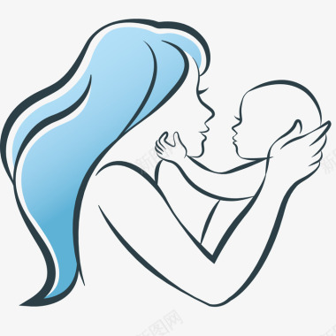 母婴618海报母婴绘画插画图标图标
