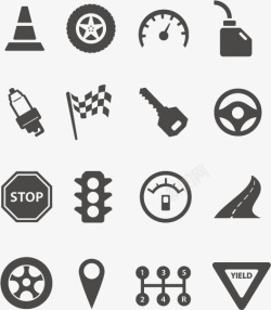 汽车配件工业生产汽车汽车元素图标高清图片