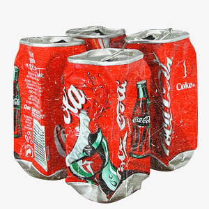 废弃罐装可乐瓶png免抠素材_88icon https://88icon.com 包装 可乐 瓶子 红色 饮料