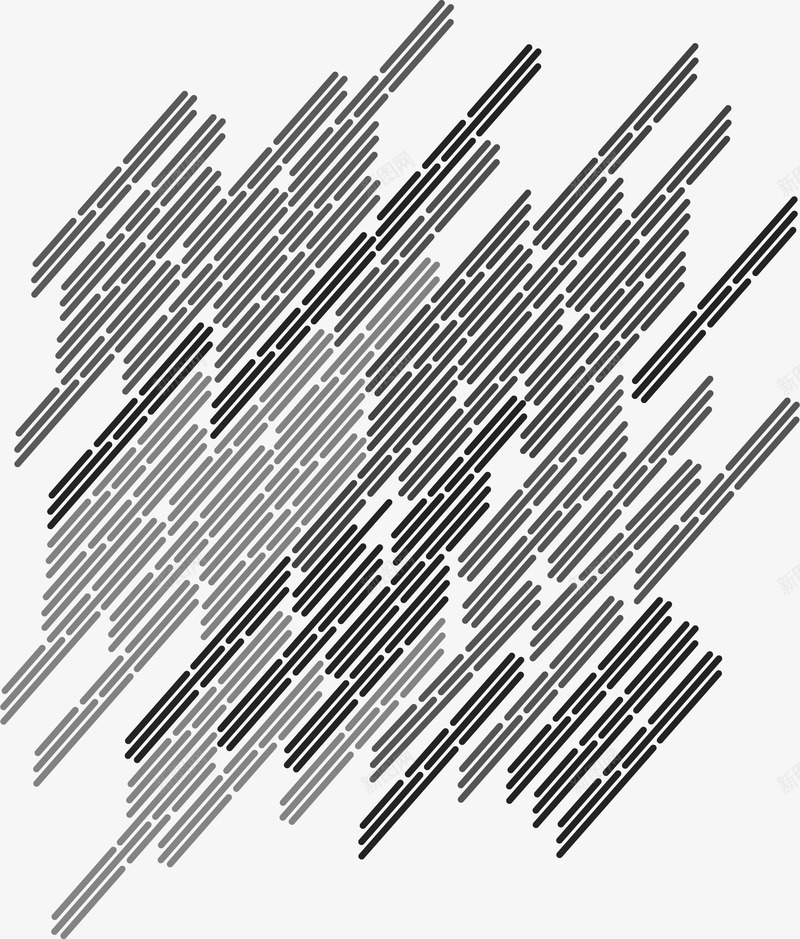 黑灰色科技感斜纹矢量图ai免抠素材_88icon https://88icon.com 斜纹 斜纹花纹 矢量png 科技感 科技斜纹 黑灰色 矢量图