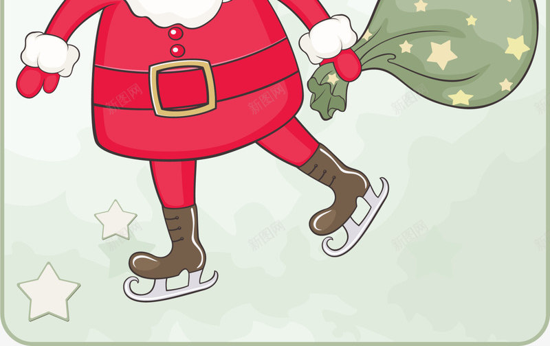圣诞节可爱圣诞老人png免抠素材_88icon https://88icon.com 可爱圣诞老人 圣诞帽 圣诞节卡片 圣诞节贺卡 绿色吊卡 绿色星星