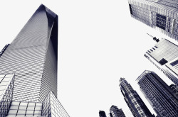 公司大楼线描城市建筑高清图片