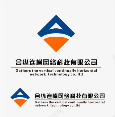 蓝色科技背景网络科技logo创意标志图标图标