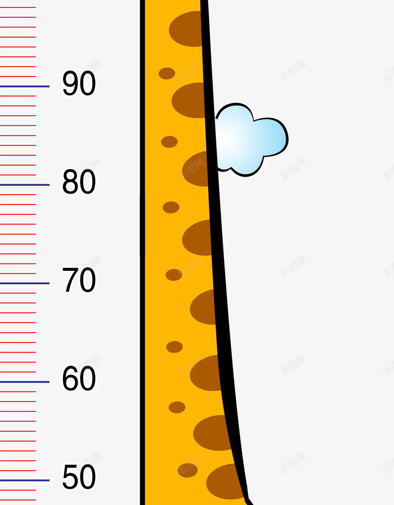 身高刻度量尺psd免抠素材_88icon https://88icon.com 刻度尺 身高表 身高量尺 量尺 量身高