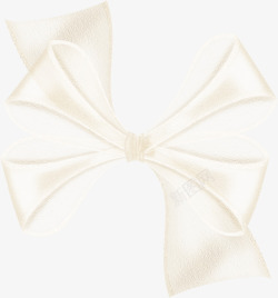 白色丝带蝴蝶结素材