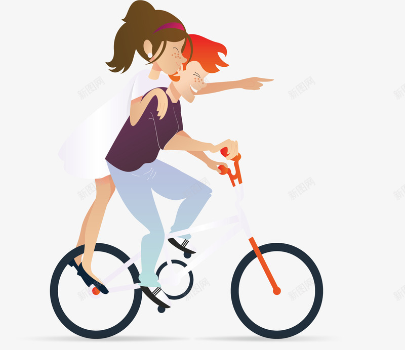 开心一起骑车的情侣矢量图ai免抠素材_88icon https://88icon.com 一起骑车 开心情侣 情侣 情侣出游 矢量png 骑行 矢量图