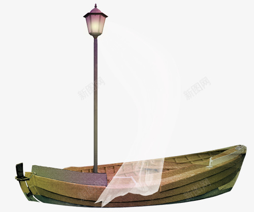 创意手绘木板小船png免抠素材_88icon https://88icon.com 创意 小船 木板