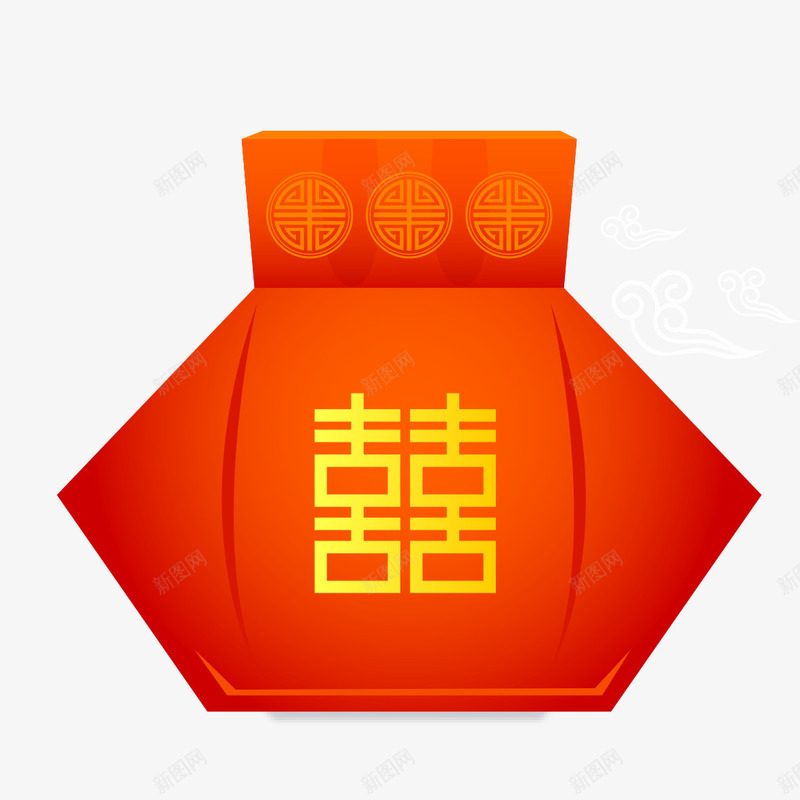 红色卡通福袋png免抠素材_88icon https://88icon.com 卡通 卡通红色 福袋 红色 红色卡通