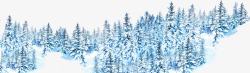 摄影冬天的森林合成素材