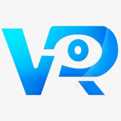 射手影音图标VR科技蓝色图标高清图片