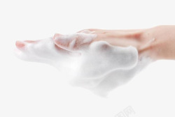 白色手洗面奶泡沫高清图片