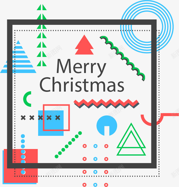 几何元素组合圣诞节卡矢量图eps免抠素材_88icon https://88icon.com 三角 圆圈 圣诞节 圣诞节卡片 波点 矢量素材 矢量图