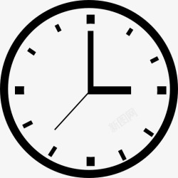 时间控制圆形时钟工具图标高清图片