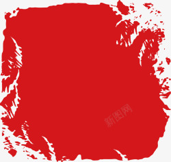 杂乱红色中国风不规则杂乱空白可编辑矢量图高清图片