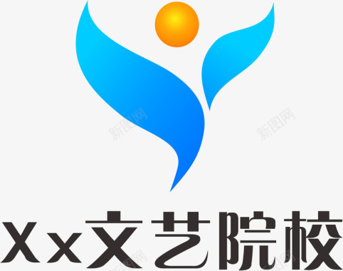 白酒logo标志院校艺术培训标志矢量图图标图标