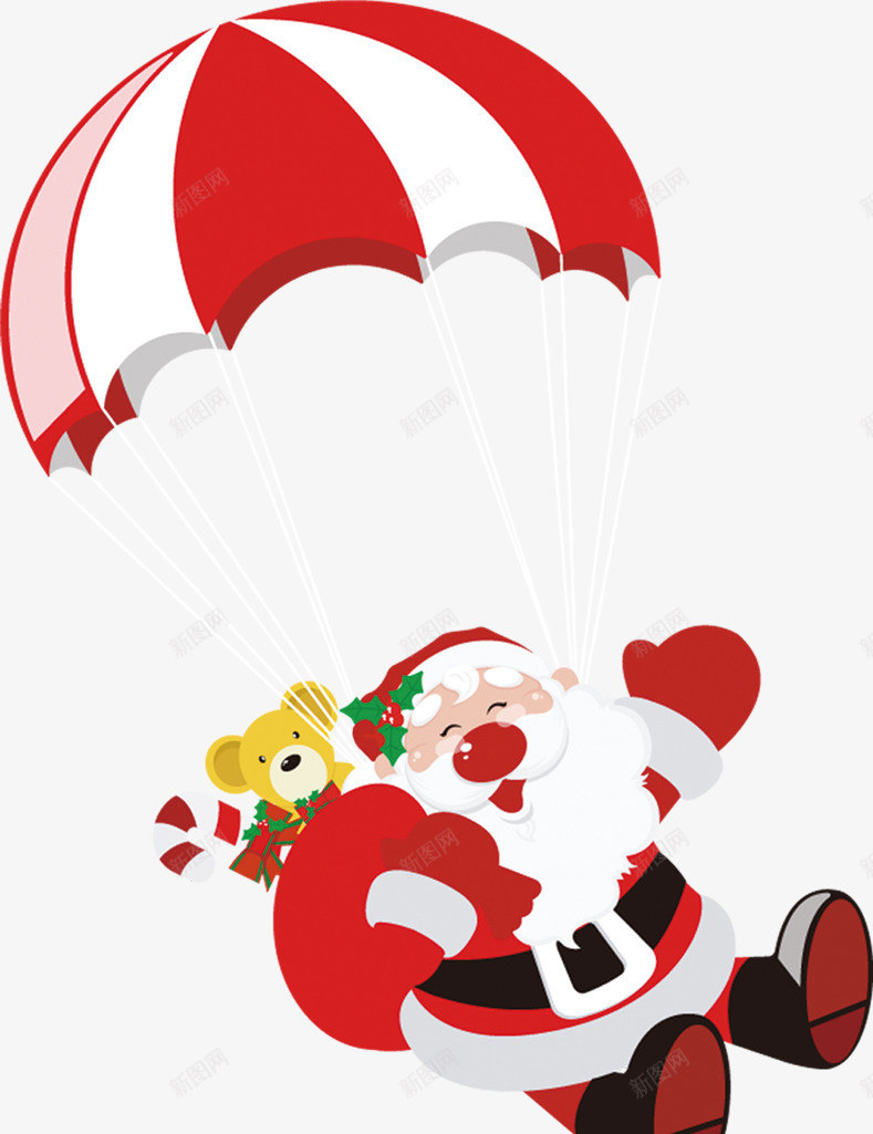 扁平风格圣诞节元素气球圣诞老人png免抠素材_88icon https://88icon.com 元素 圣诞老人 圣诞节 扁平 气球 风格