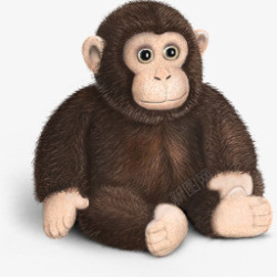 毛绒玩具猴子可爱素材