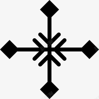 鳞片Snowflake图标图标