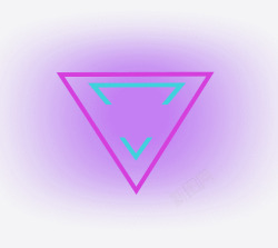 紫色三角三角形高清图片