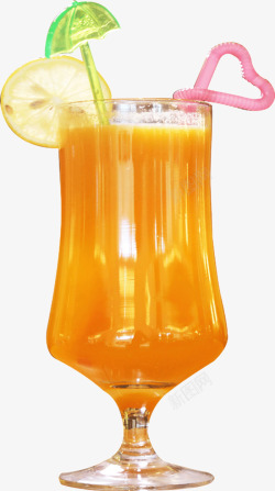 橙汁饮料杯精致橙汁果汁饮料杯高清图片