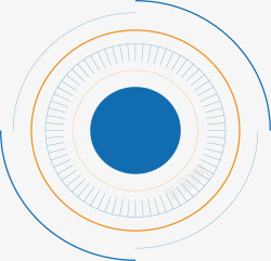 心形圆圈图科技光效轮表矢量图高清图片