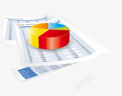 报表商务分析会议圆形数据素材
