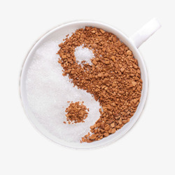 阴阳鱼创意咖啡素材