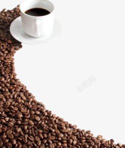咖啡豆装饰背景素材