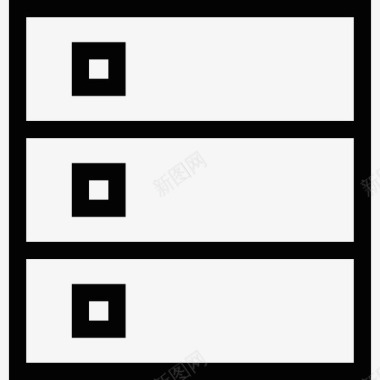 管理服务器堆叠的存储设备图标图标