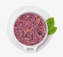 紫薯粉容器早餐紫薯燕麦粥高清图片