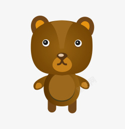 棕色卡通小熊玩具素材