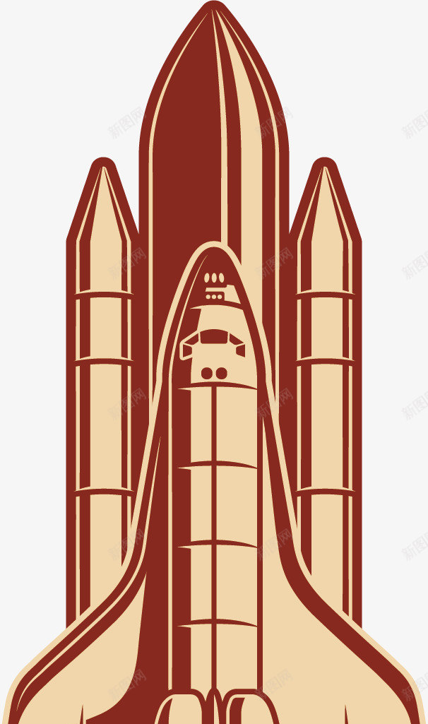 发射红色火箭矢量图ai免抠素材_88icon https://88icon.com 创意 升空 卡通手绘 水彩 火箭 红色 矢量图