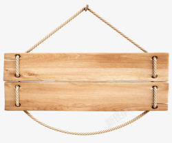 穿过透明麻绳穿过木板吊牌高清图片