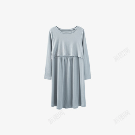 孕产妇连衣裙png免抠素材_88icon https://88icon.com 产品实物 哺乳服 孕妇用品 灰色睡衣 睡衣