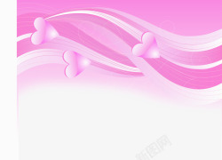 粉色爱心线条背景素材