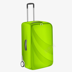 拉杆箱出行的行李箱矢量图素材