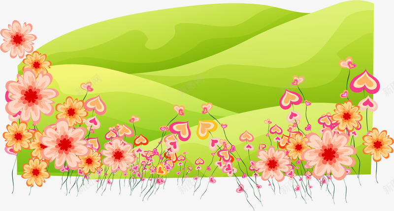 草丛春季促销海报卡通png免抠素材_88icon https://88icon.com 春季海报 海报促销 海报卡通 海报素材